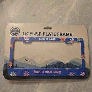 Life Is Good License Plate Frame Have A Nice Daisy